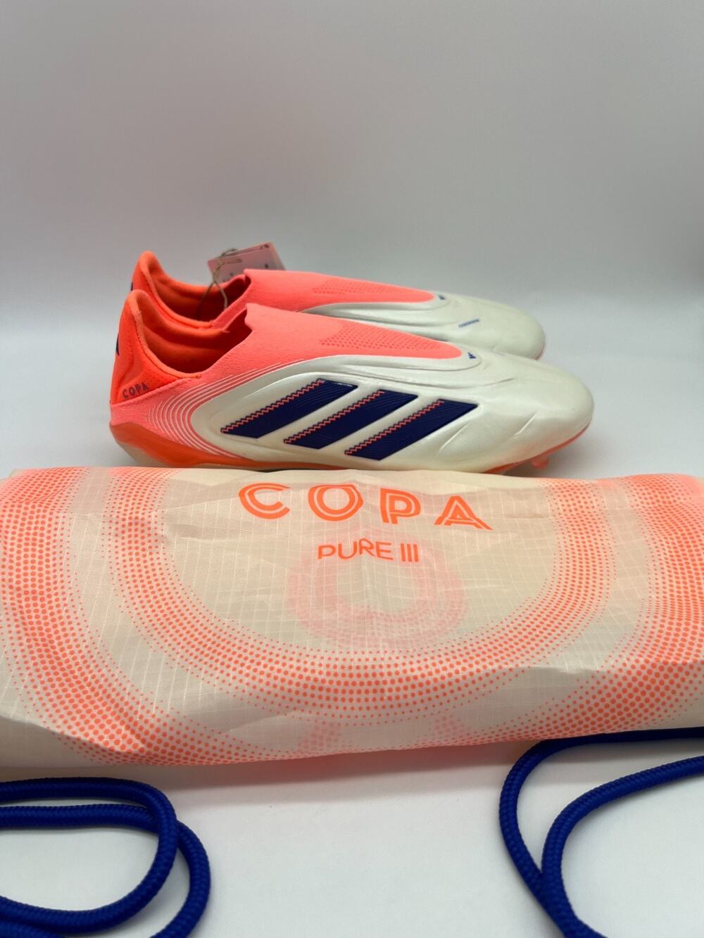 adidas Copa Pure 3 Elite Laceless FG Coral Blaze Pack JS0650 Men's Size 6 New